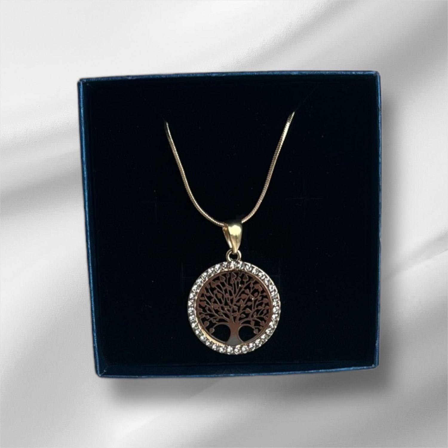 Life Tree Pendant Ketting Voor Vrouwen. Stainless Steel Ketting Met Hanger Levensboom.