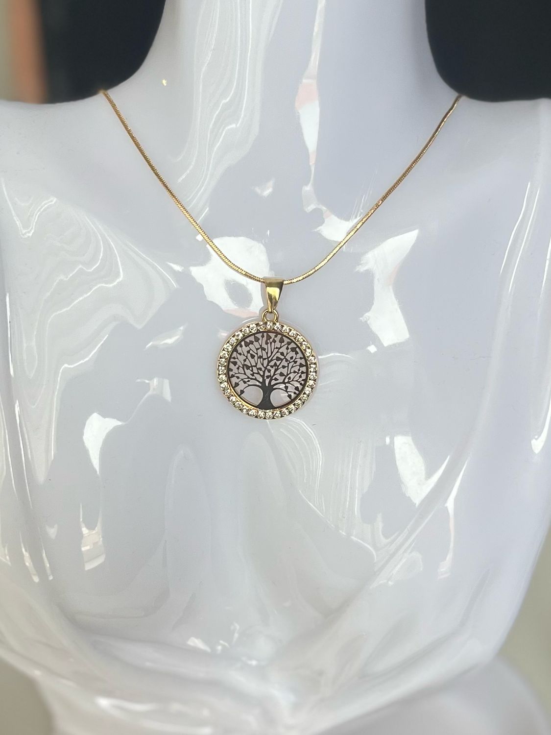 Life Tree Pendant Ketting Voor Vrouwen. Stainless Steel Ketting Met Hanger Levensboom.