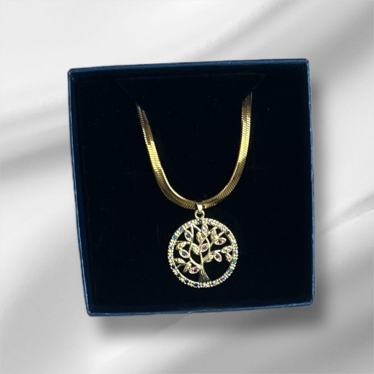 Life Tree Pendant - Ketting Voor Vrouwen- Stainless Steel Ketting Met Hanger Levensboom.