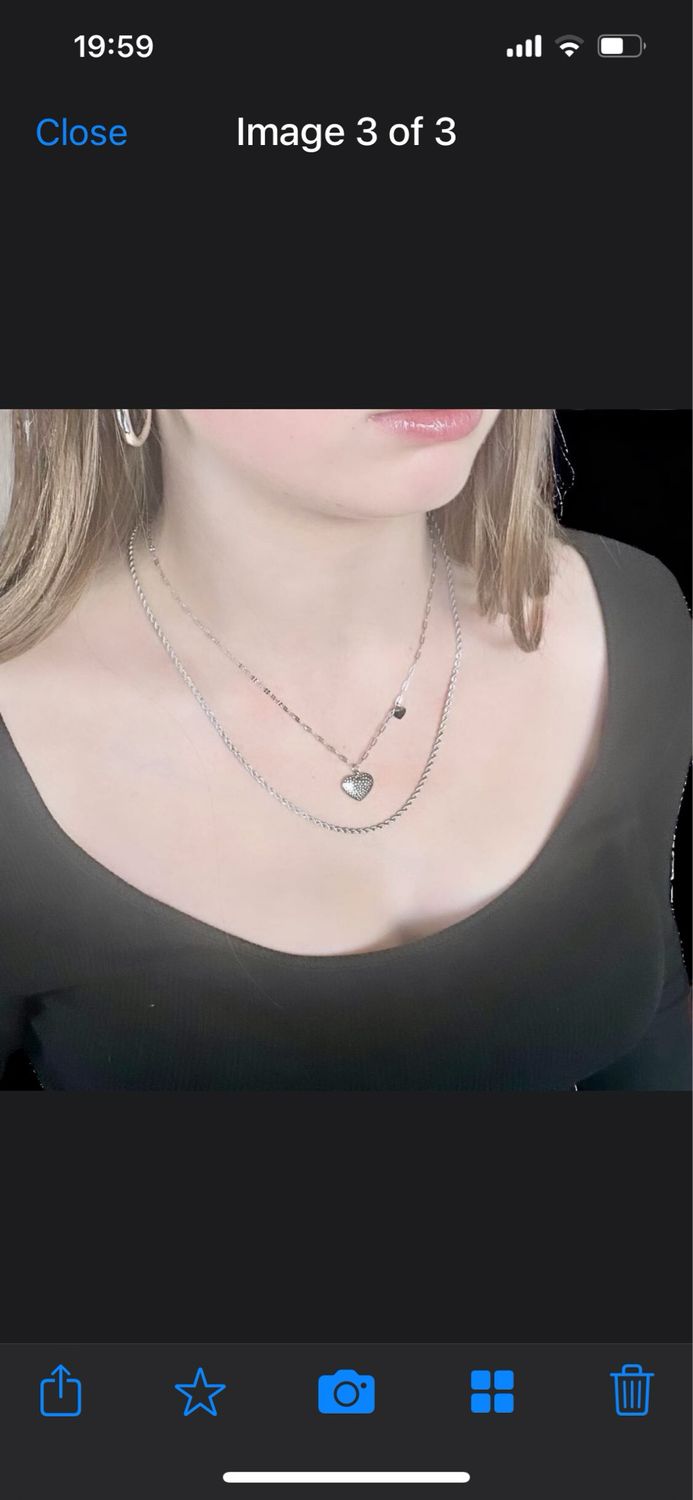 Schakelketting dubbelhart - Stainless Steel Ketting- Ketting Voor Meisjes - Cadeau Voor Haar