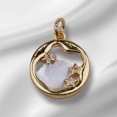 Pendant Met Witte Steen