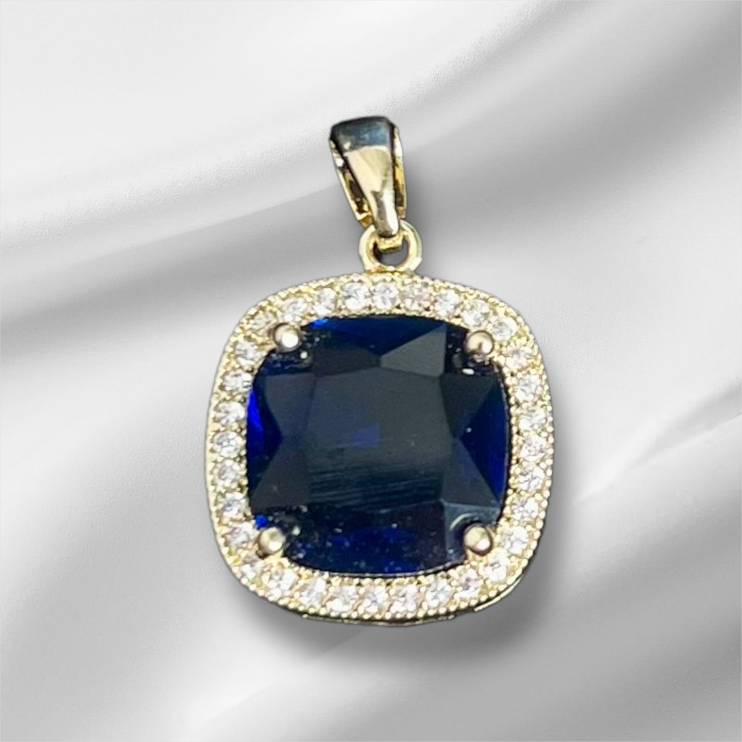 Blauwe Zircon - kettinghanger