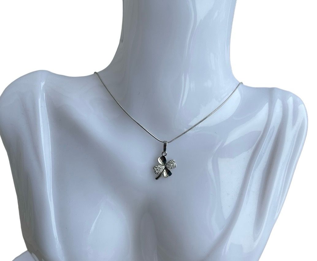klavertjes Hanger Met Motief - Zilveren Hanger Voor Ketting