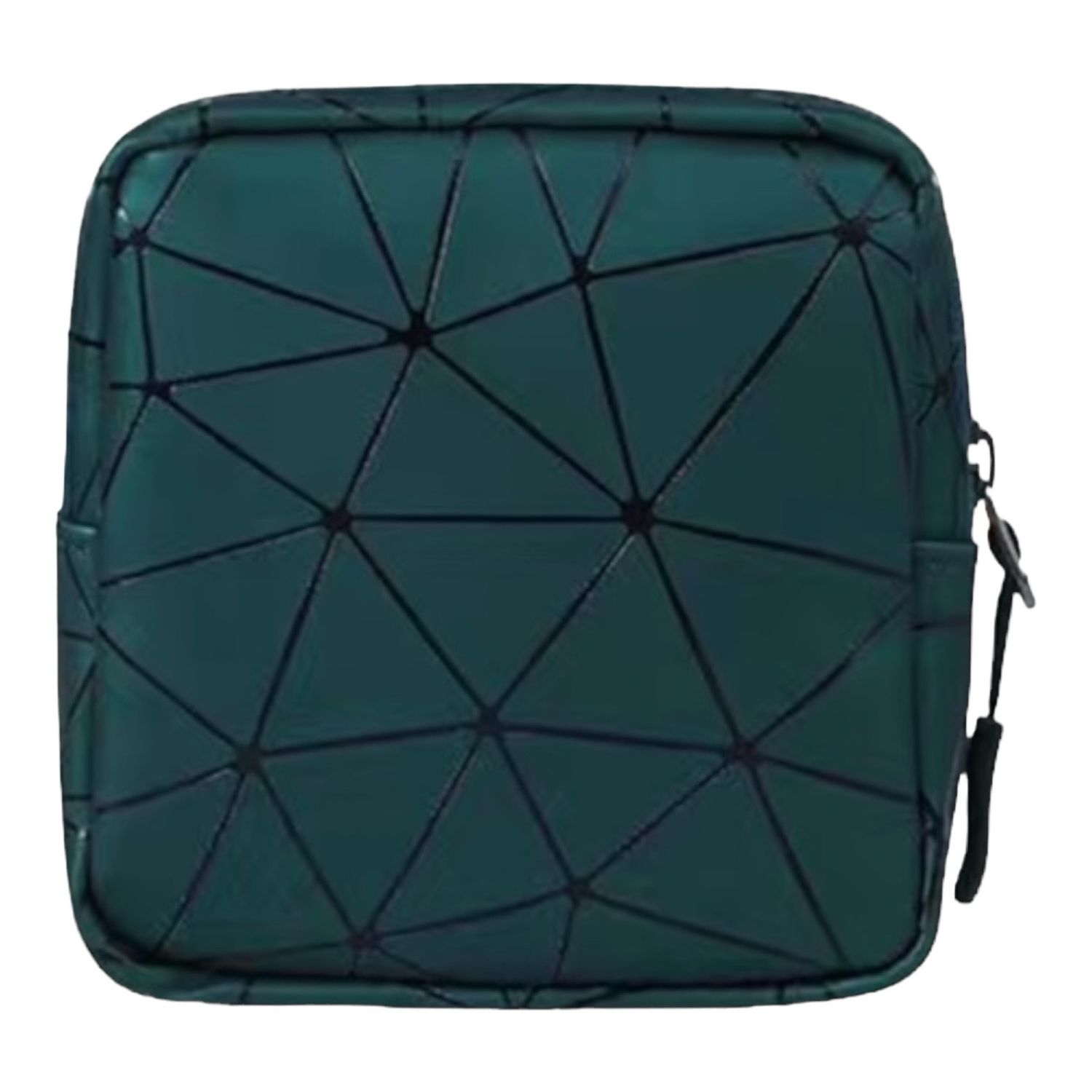 Vierkant Opbergtasje - Opberg zakje - geometrisch patroon - draagbaar in handtas
