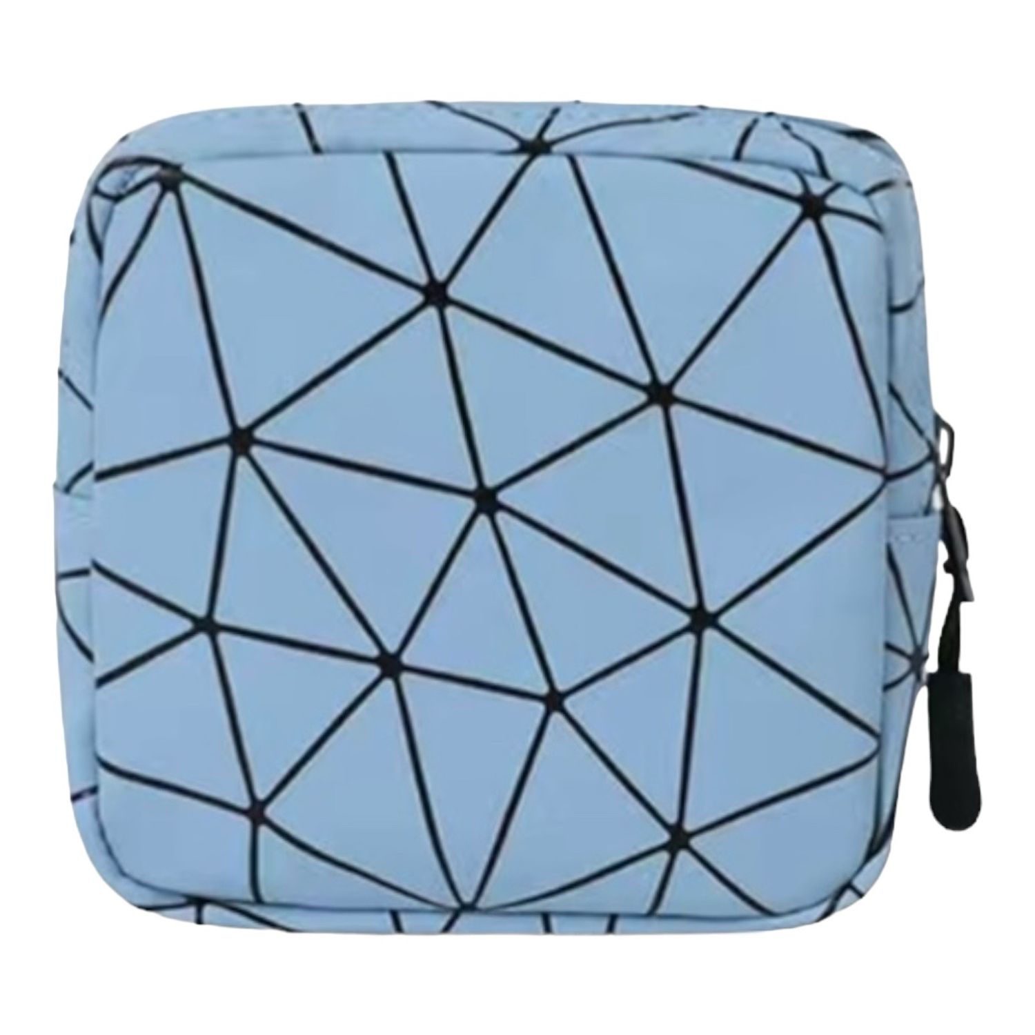 Vierkant Opbergtasje - Opberg zakje - geometrisch patroon - draagbaar in handtas