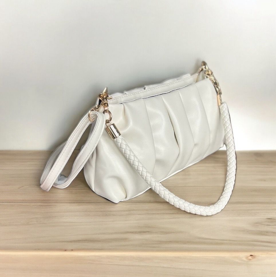 Schoudertas Met Rushes -Mooi Modern tasje Met Rushes - Handtas voor vrouwen
