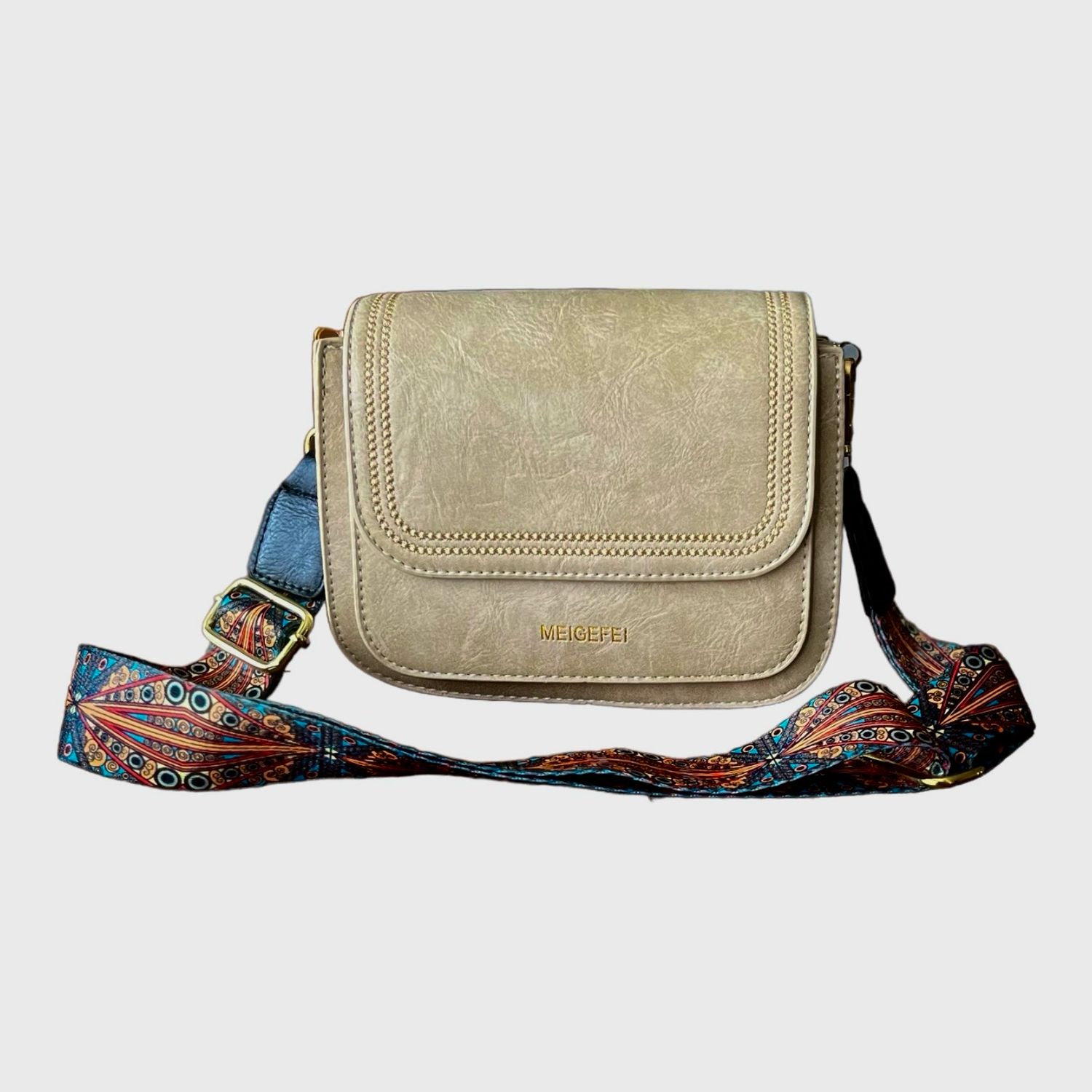Mini Crossbody Tas - Kleine Vierkante Handtas - Schoudertas Voor Vrouwen - kleine Schoudertas In Retro stijl.