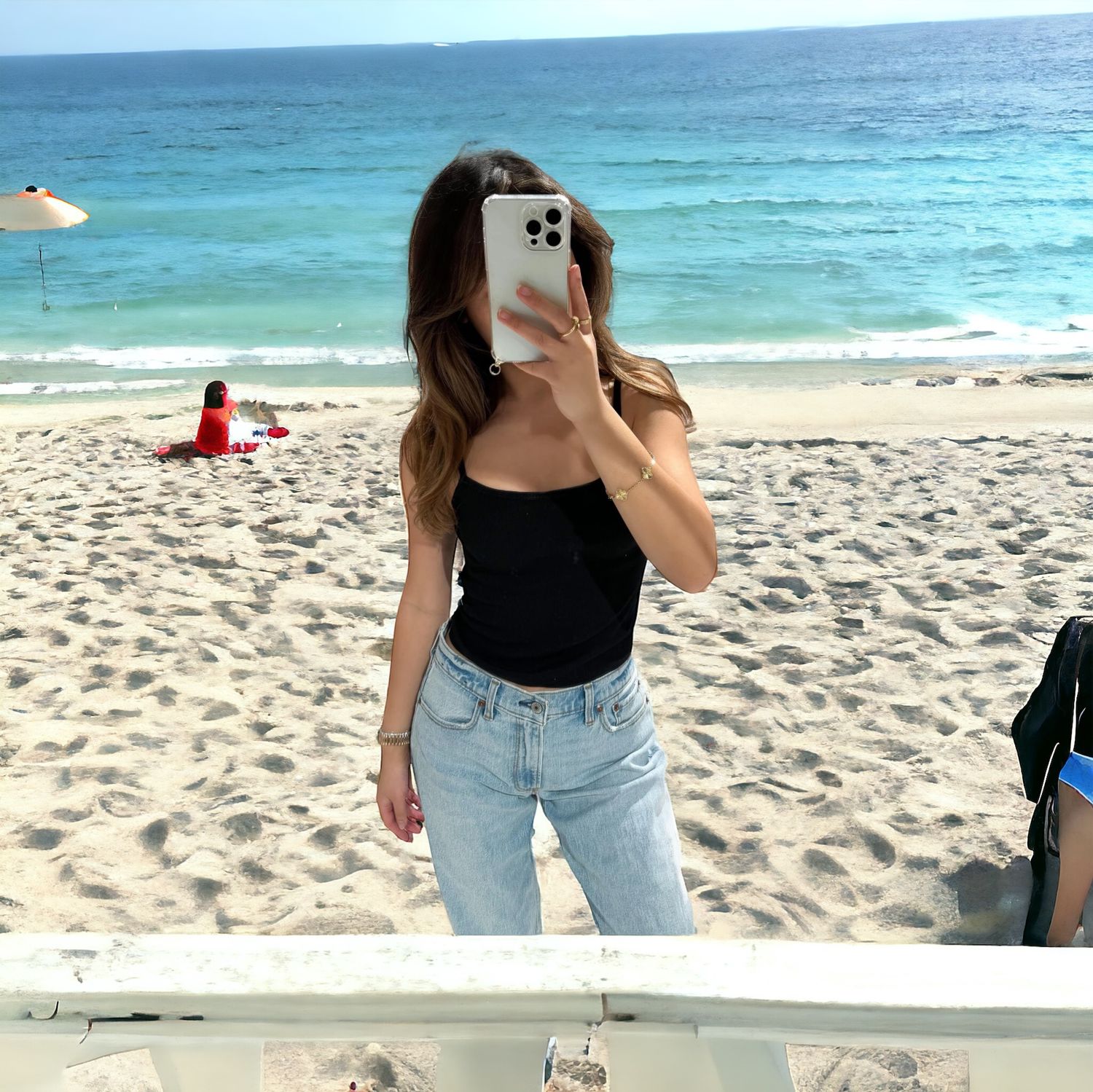 Crop Top - Top met spaghetti bandjes - Stretchy topje voor tieners - 100% katoen - Witte crop top - zwarte crop top
