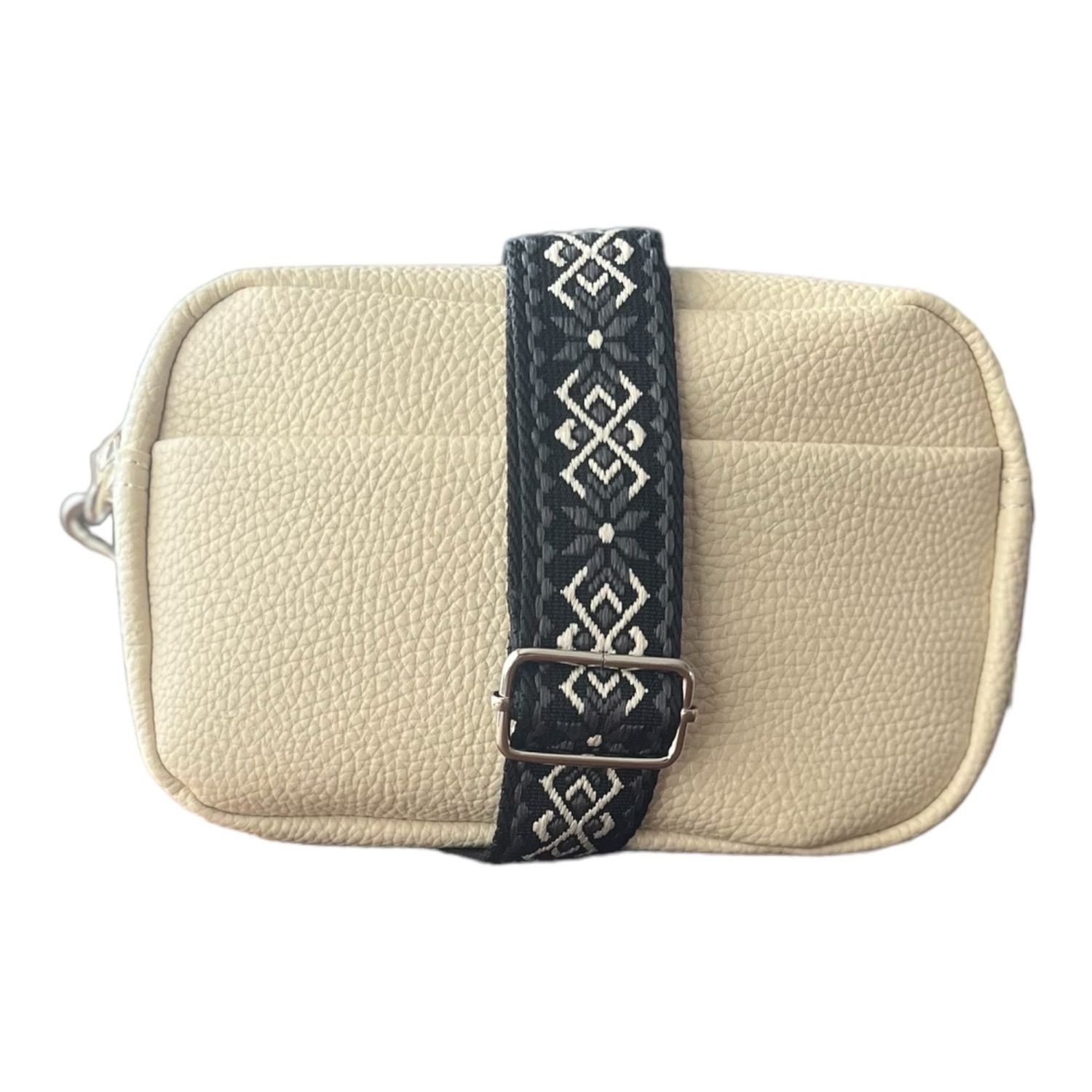 Moderne Schoudertas, Cross Body Tas Met Brede Gekleurde Verstelbare Draagband