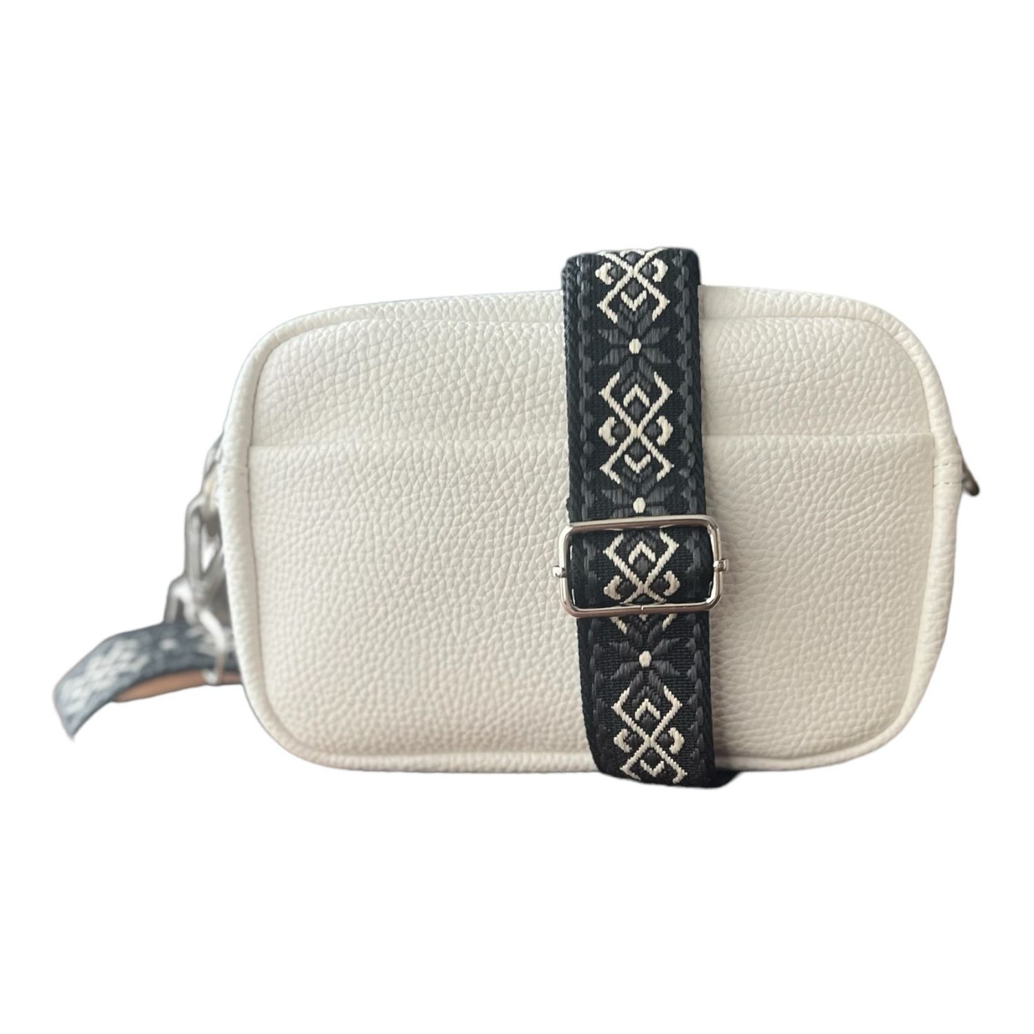 Moderne Schoudertas, Cross Body Tas Met Brede Gekleurde Verstelbare Draagband
