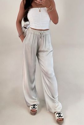 Losse Zomer broek - Wijde Zomerbroek- Broek Met Elastische Tailleband - Losse Broek Voor Vrouwen