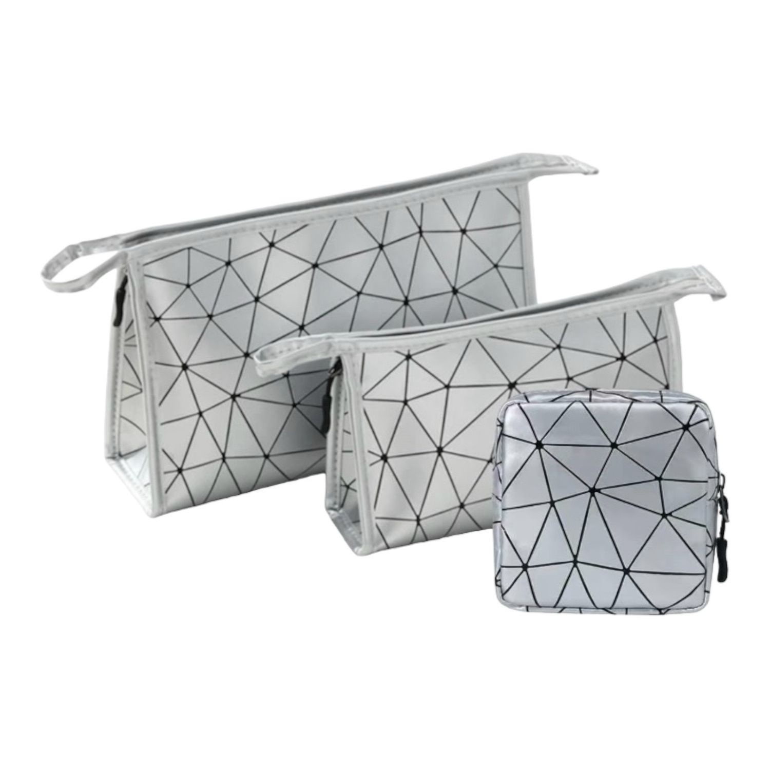 Set Van 3 Toilettassen - Opbergtasje - Make Up Tas - Grote Make Up Tas - Reis Accessoire