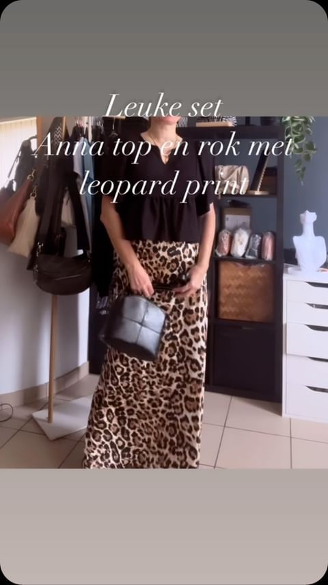 Lange Rok Met Leopard Print - Zomer Rok - Lange Rok - One Size Rok