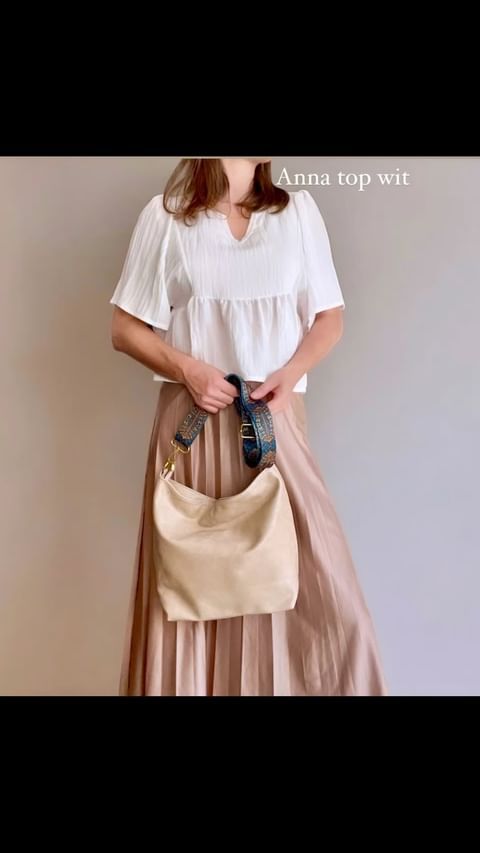 Losse Top - Anna Top Wit - Top Voor Dames - Witte Top - Losse Top - korte top - Zomer Top - Witte Blouse - Blouse