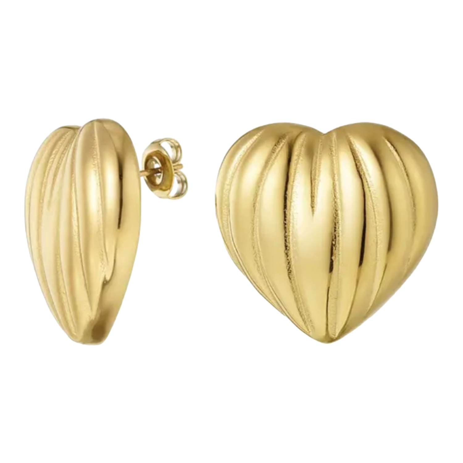 Enormous Heart Oorbellen - Grote oorbellen - oorbel stekers - Stainless Steel - Oorbellen voor vrouwen - cadeau tip - cadeau voor vrouwen