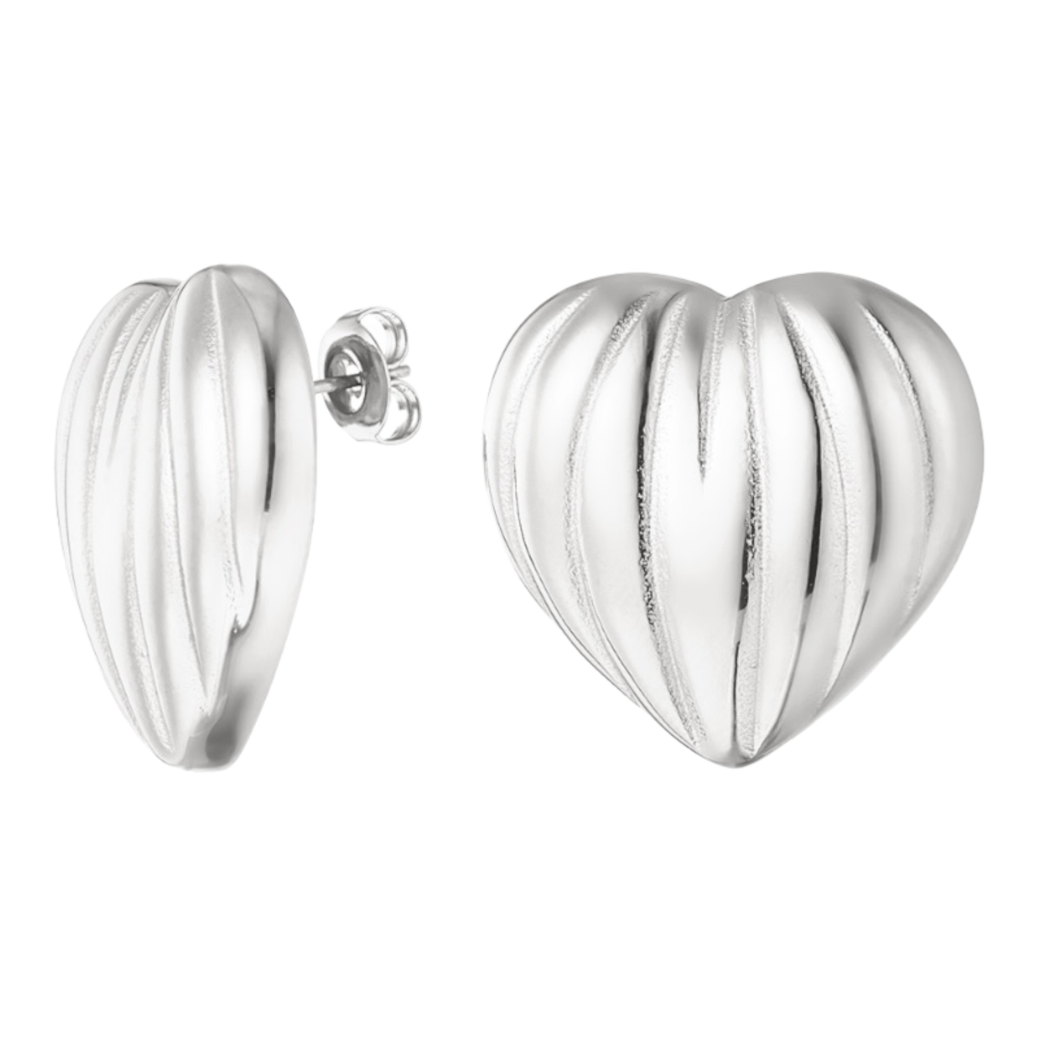 Enormous Heart Oorbellen - Grote oorbellen - oorbel stekers - Stainless Steel - Oorbellen voor vrouwen - cadeau tip - cadeau voor vrouwen