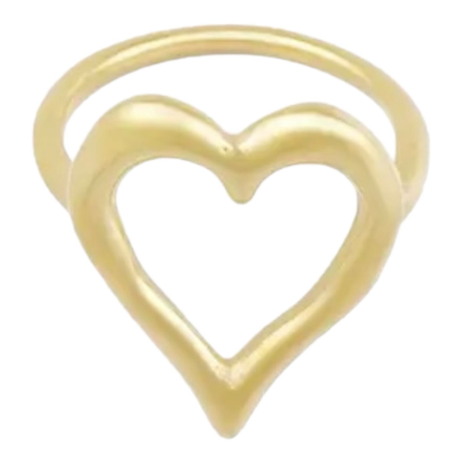 Hart Ring - Stainless Steel ring - 100% waterproof- Verkleurt niet - cadeau tip- Cadeau voor haar