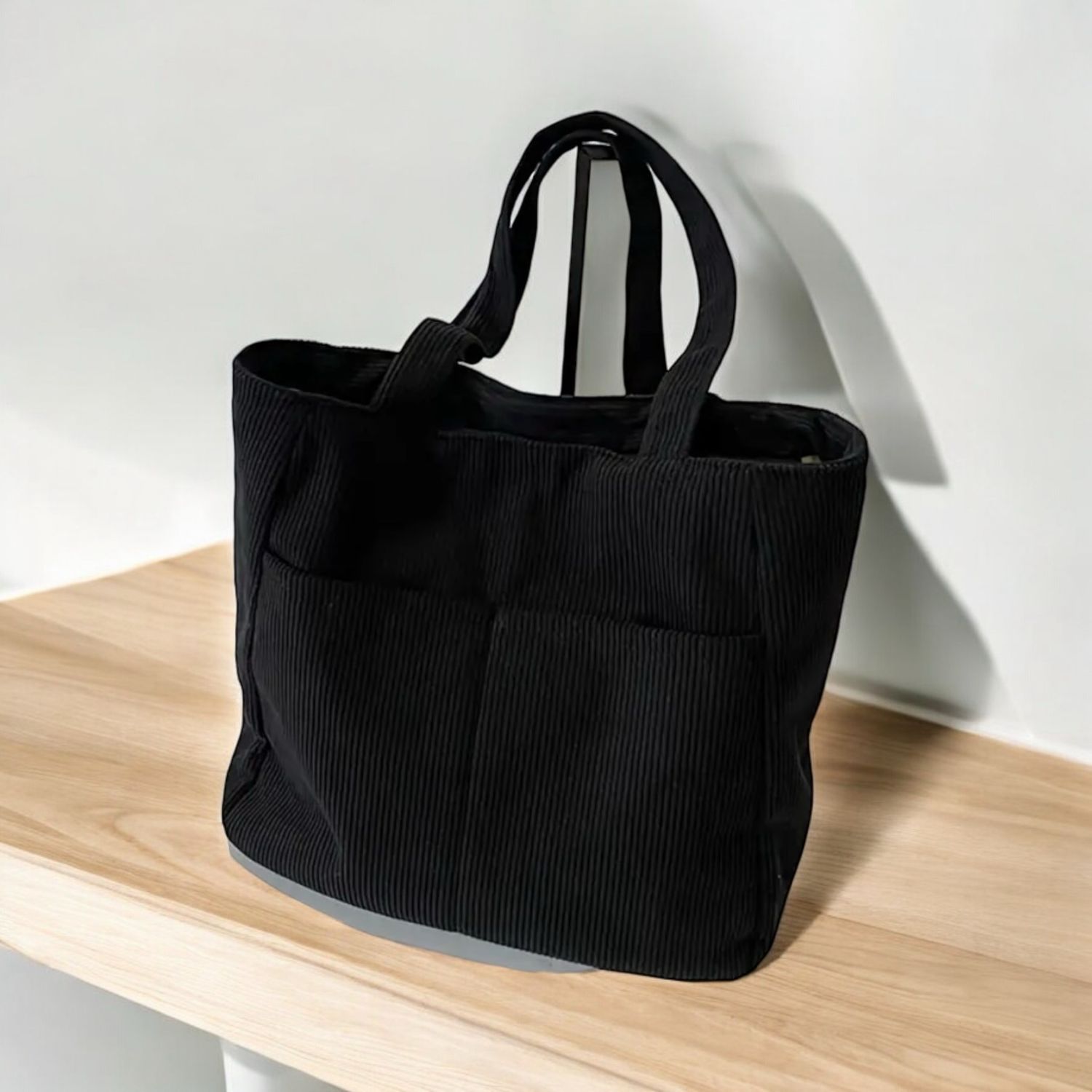 Draagtas In Gestreept Katoen - Tote bag - Grote tas