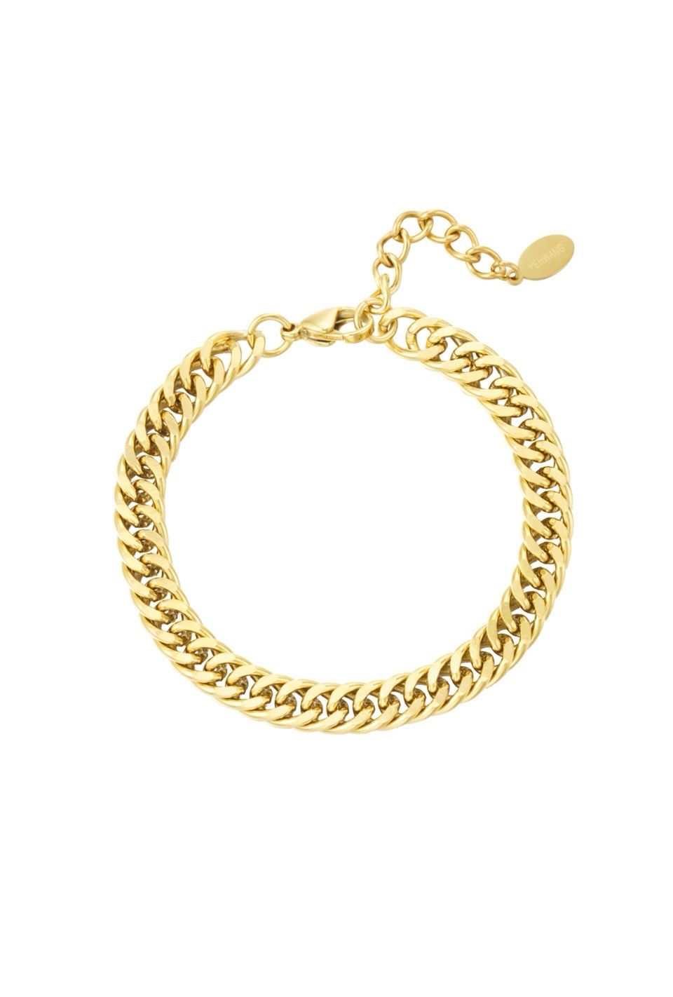 Schakel armband Robuust - Stainless Steel Armband - Herbal Infinity Jewellery - Armband Voor Vrouwen - Cadeau Voor Valentijn