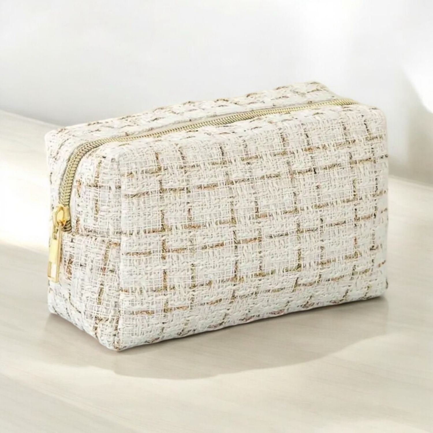 Make Up Tas - Geruit Partoon - Toilettas - Accessoires toilettassen