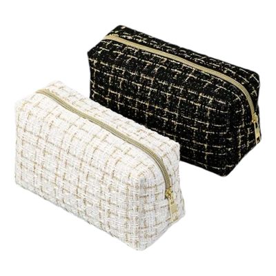 Make Up Tas - Geruit Partoon - Toilettas - Accessoires toilettassen
