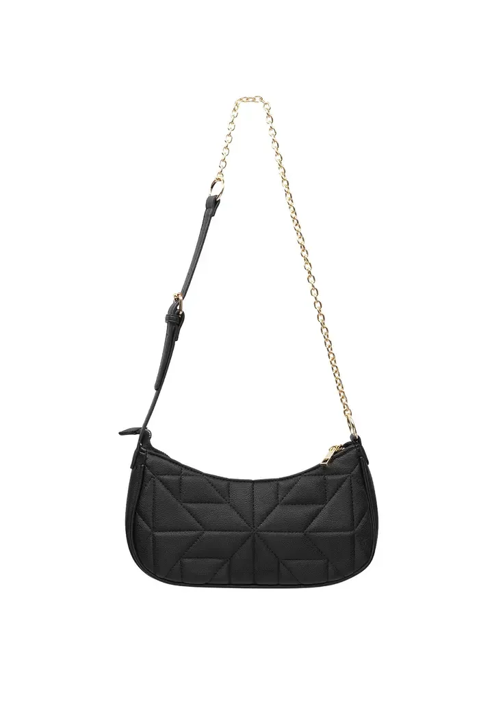 Schoudertas met ketting strap - Moderne handtas voor vrouwen - Tas met ketting Strap - Kleine Tasje