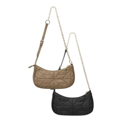 Schoudertas met ketting strap - Moderne handtas voor vrouwen - Tas met ketting Strap - Kleine Tasje