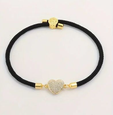 Zircon Hart Charm Armband - Cadeau tip - Cadeau voor haar