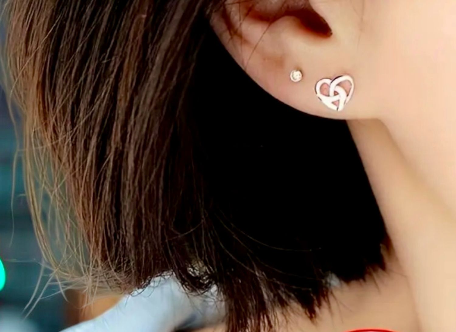 Heart shape Oorbelknoppen - Zilveren oorbellen - Hart oorbel knopjes - Oorbellen voor dames - Cadeautip