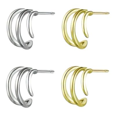 Claw Oorbellen - Oorbel stekers - Sterling Zilver - Cadeau tip - Goud - Zilver Claw Oorbellen - Oorbel stekers - Sterling Zilver - Cadeau tip - Goud - Zilver