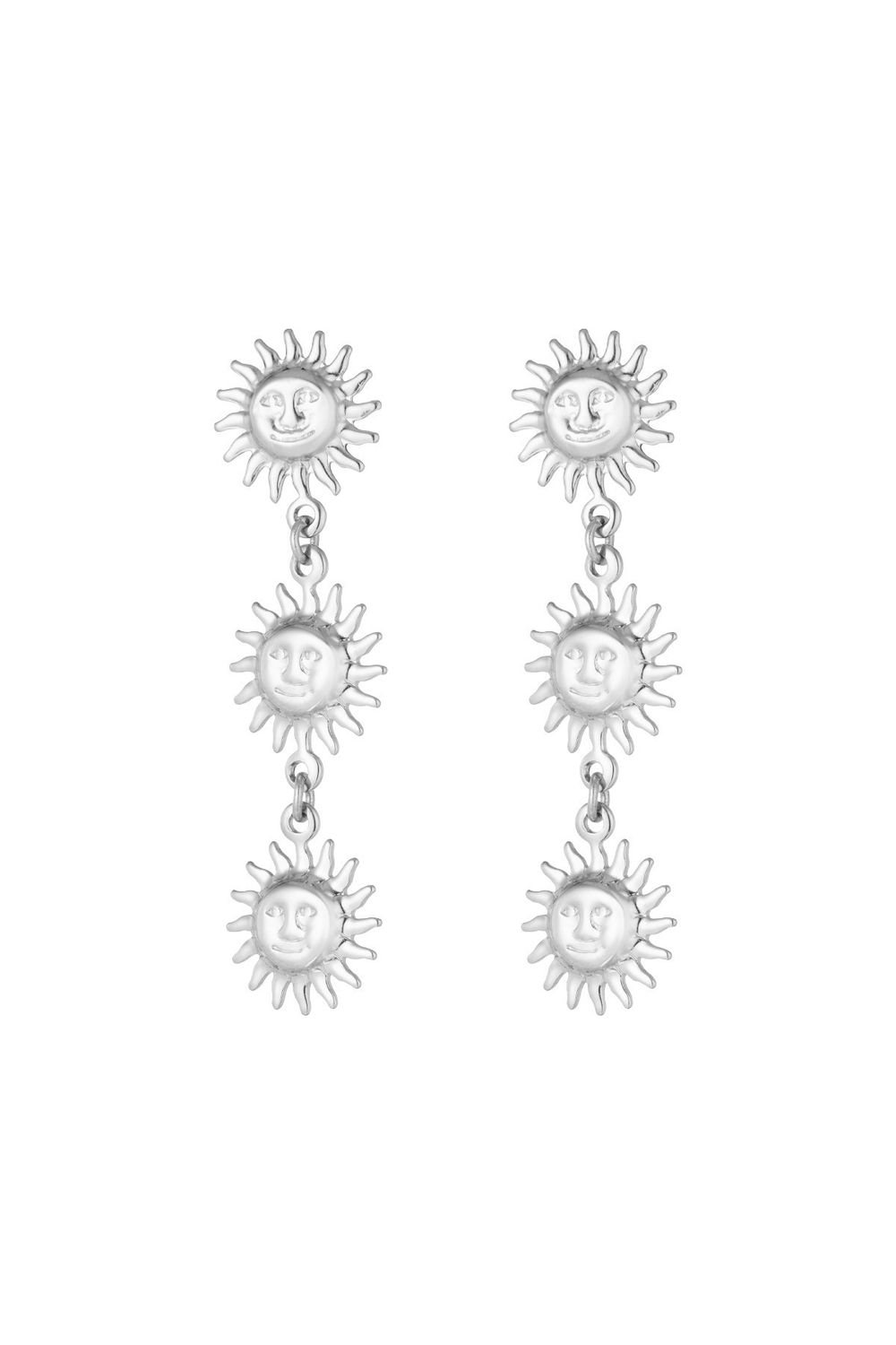 Hang Oorbellen Sunny Day - Stainless Steel Oorbellen - Lange Oorbellen - Oorbellen Voor Vrouwen - Cadeau Tip