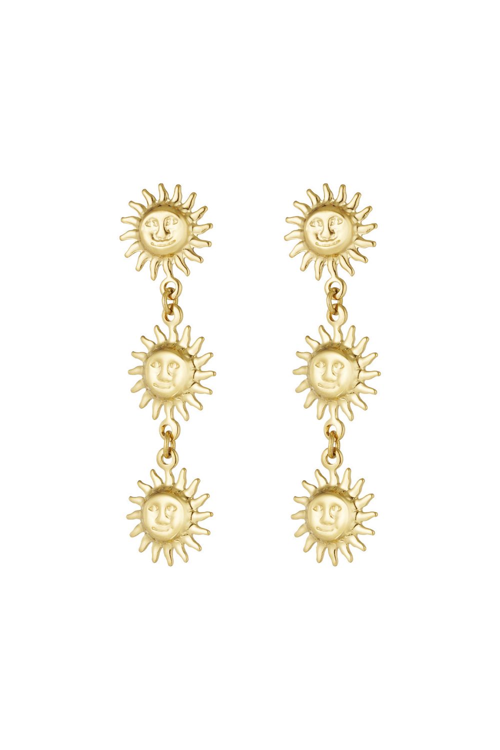 Hang Oorbellen Sunny Day - Stainless Steel Oorbellen - Lange Oorbellen - Oorbellen Voor Vrouwen - Cadeau Tip