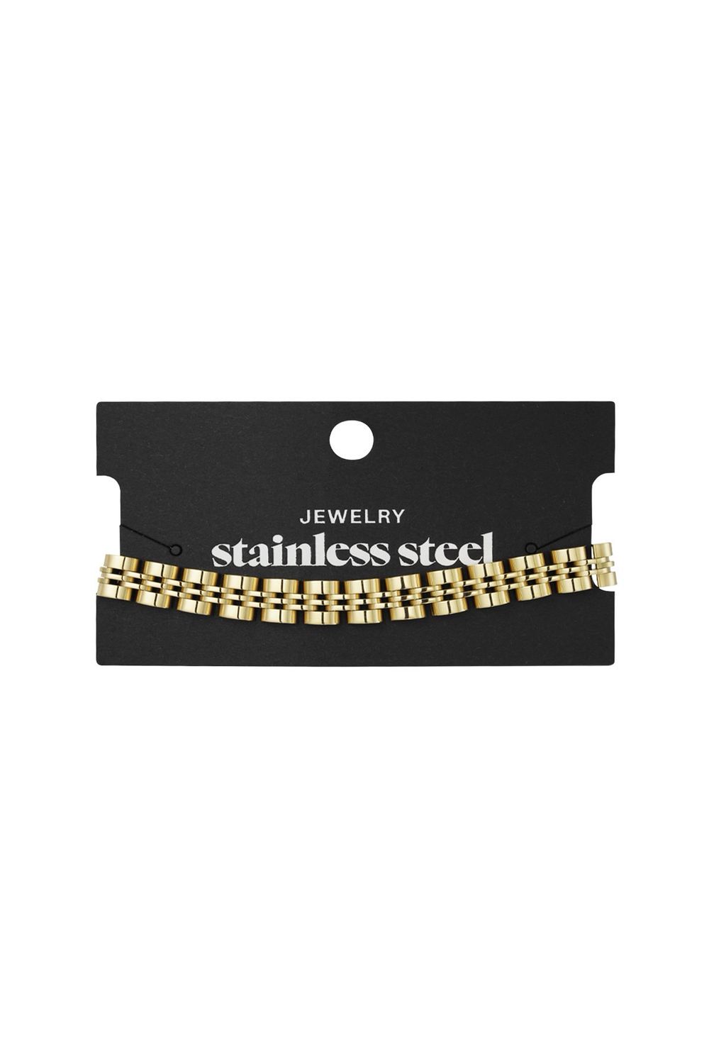 Stainless steel damesarmband goudkleurig – Hypoallergeen &amp; Waterbestendig”