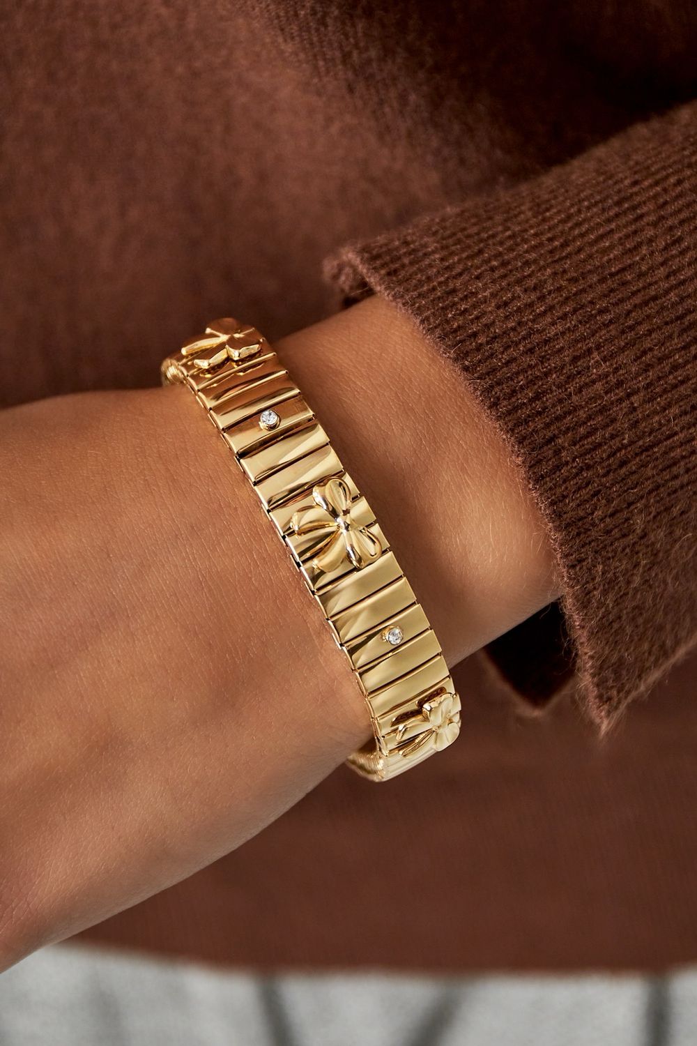 Stainless steel damesarmband goudkleurig – Hypoallergeen &amp; Waterbestendig”