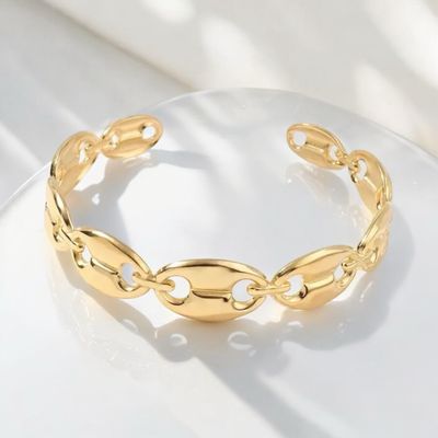 Stainless Steel Lipjes Bangle