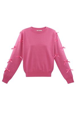 Sweater Met Strikjes - Dunne trui voor vrouwen - roze trui - zwarte trui - witte trui - lichte sweater