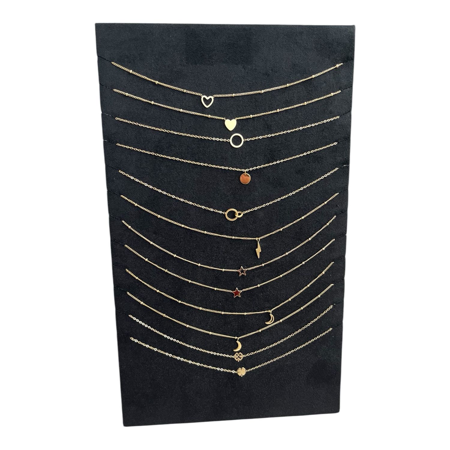 Set Van 2 - Stainless Steel Ketting - Ketting Met Kleine Hanger - 100 % Waterproof - Nikkelvrij