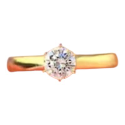 Belofte Ring - Ring Met Steentje - Belofte ring met steentje - Stainless Steel Ring - goudkleurige Ring- ring Voor Vrouwen - cadeau tip - cadeau voor haar
