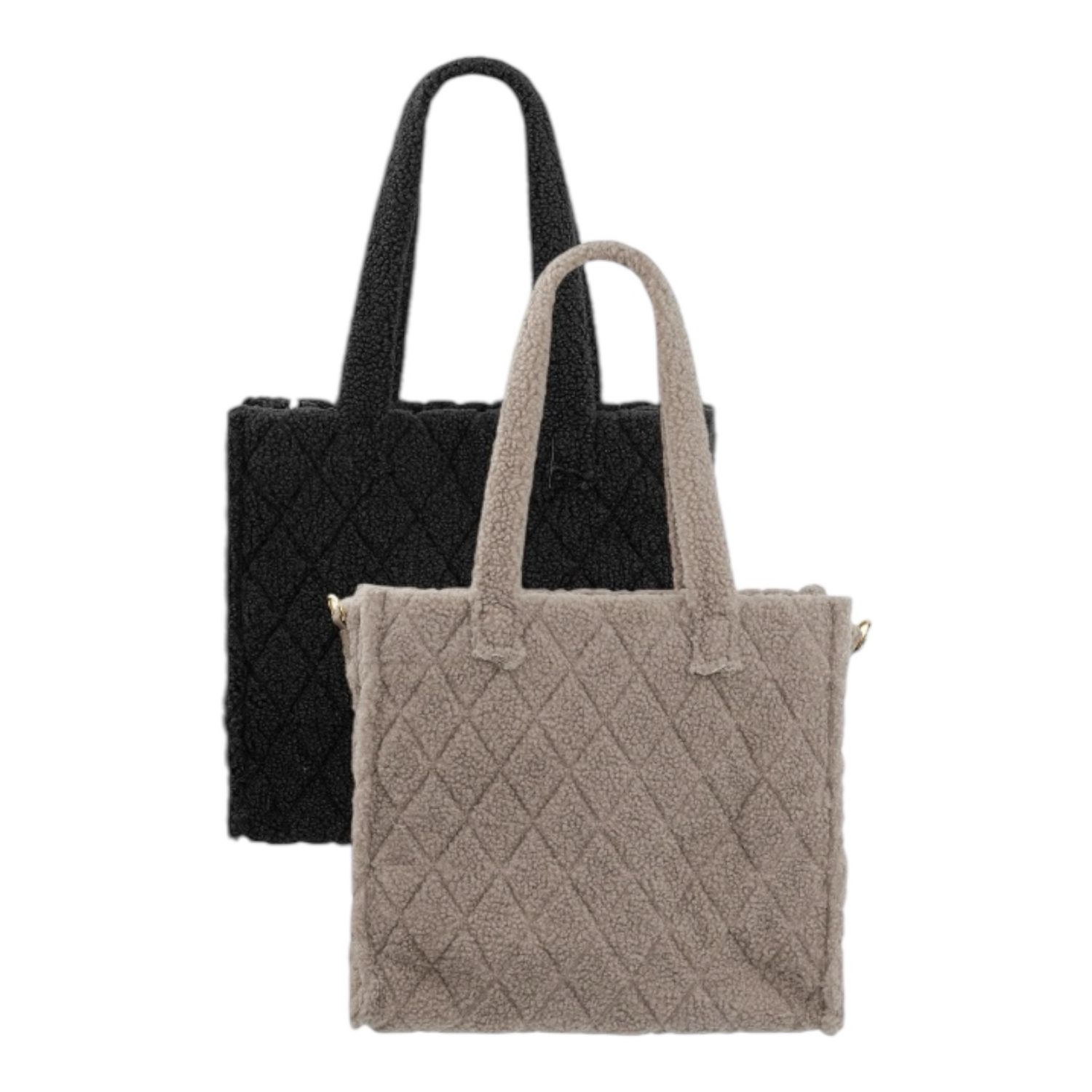 Fuzzy Draagtas - Zachte Tas - Tote bag - Grote tas - Teddy tas