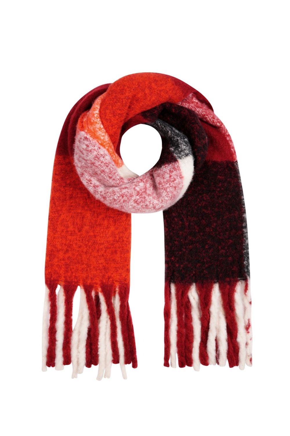 Zachte Sjaal - Multi Kleuren- Rood