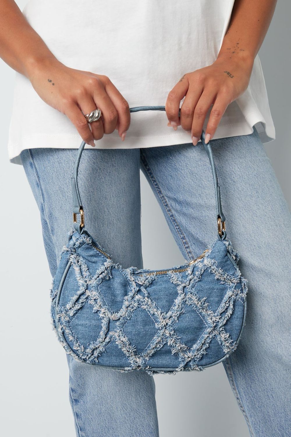 Denim Bag - Schoudertasje - Jeans Tas - Kleine Handtas