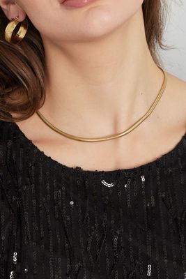Platte ketting zonder hanger - Stainless Steel ketting - ketting voor vrouwen - Elegante ketting - Feestelijke ketting