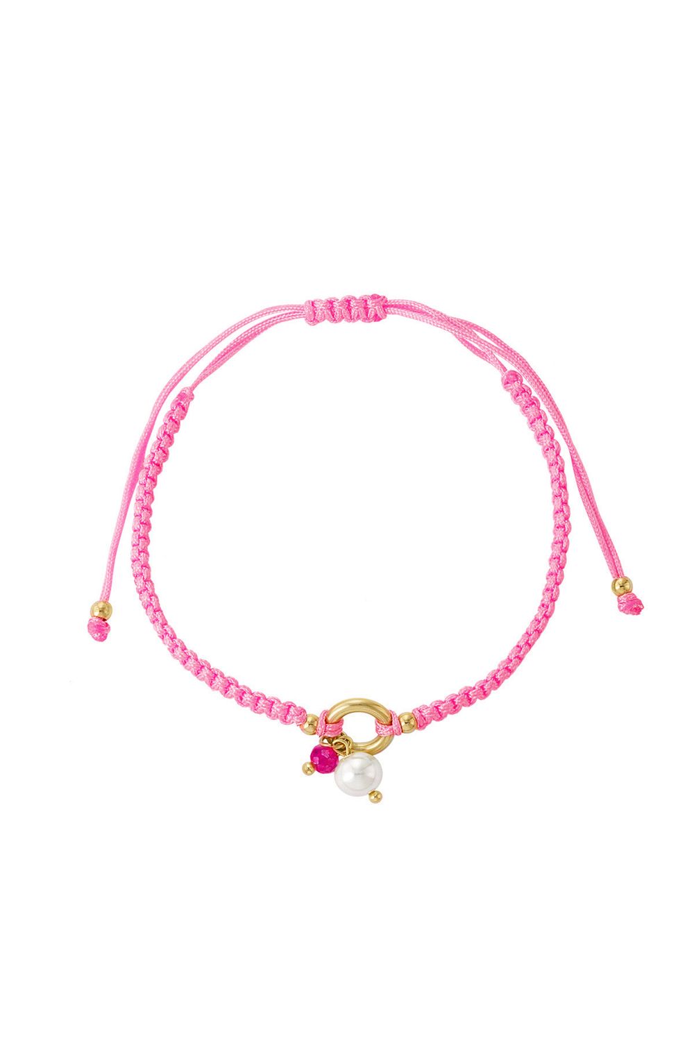 Gevlochten Armband Met Parel