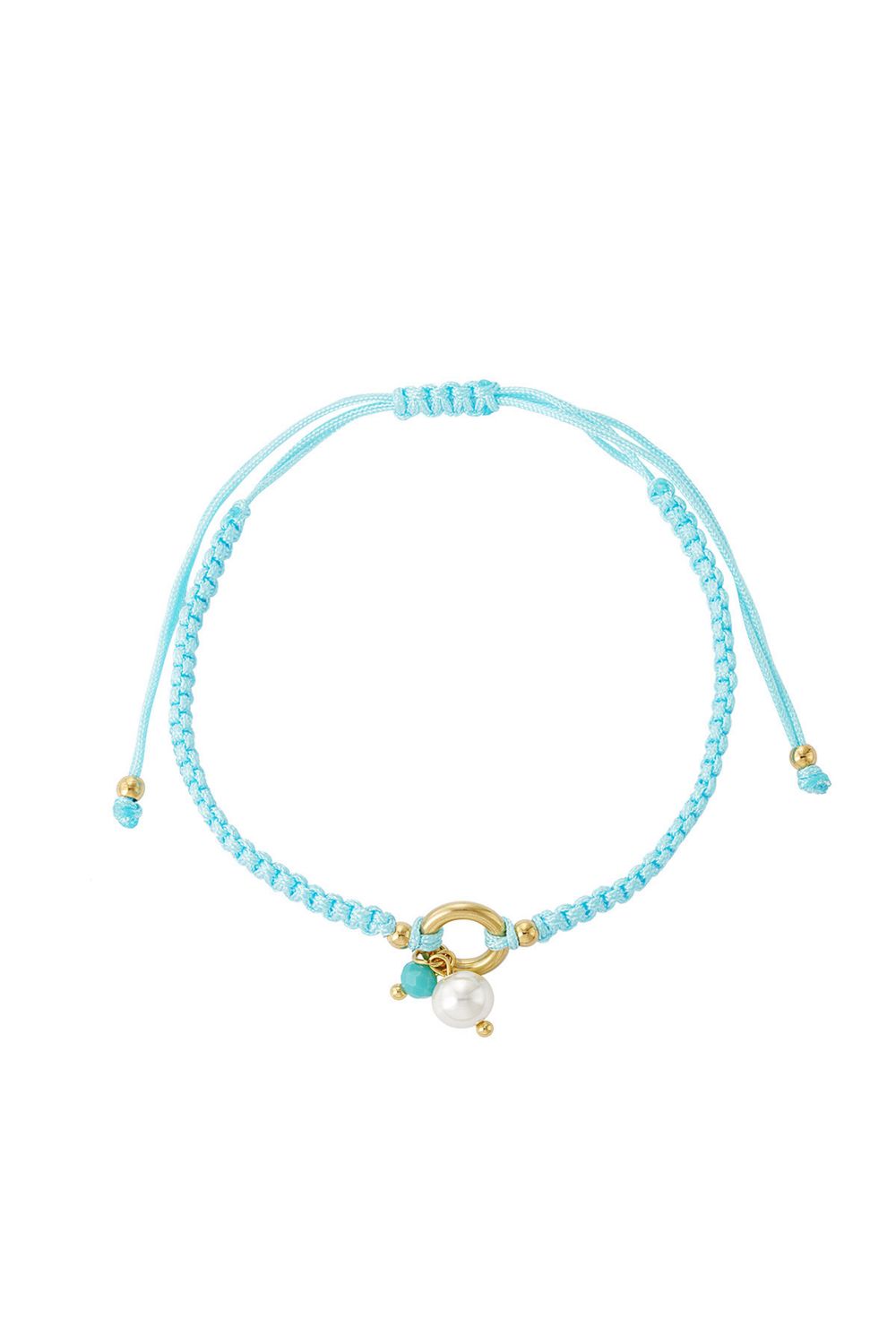 Gevlochten Armband Met Parel