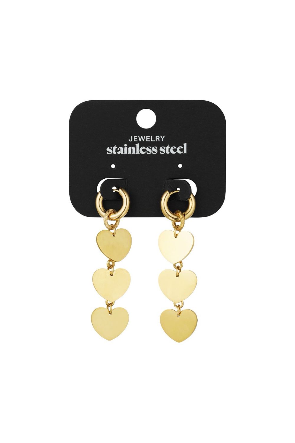 Triple Lover Earrings- Hang Oorbellen  - Lange Oorbellen