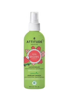 ATTITUDE Natural Hair Detangler - Spray for Baby and Kids EWG Verified Plant and Mineral Based Ingredients -  Hypoallergenic Vegan and Cruelty Free - Watermelon and Coconut-  8 Fl Oz