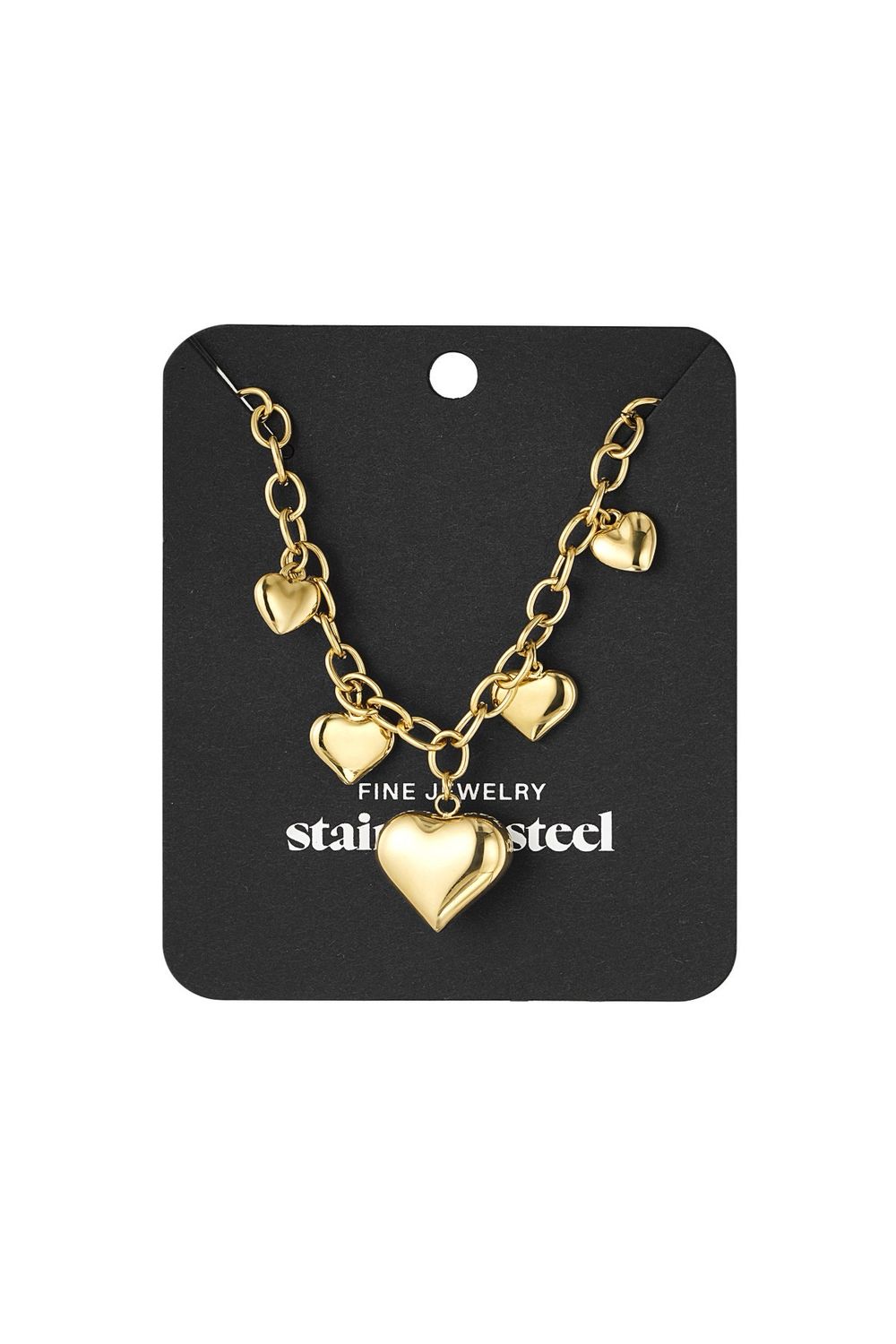 Endless Love Necklace - Ketting Met Hart Bedels - Stainless Steel Ketting - Valentijn Cadeau