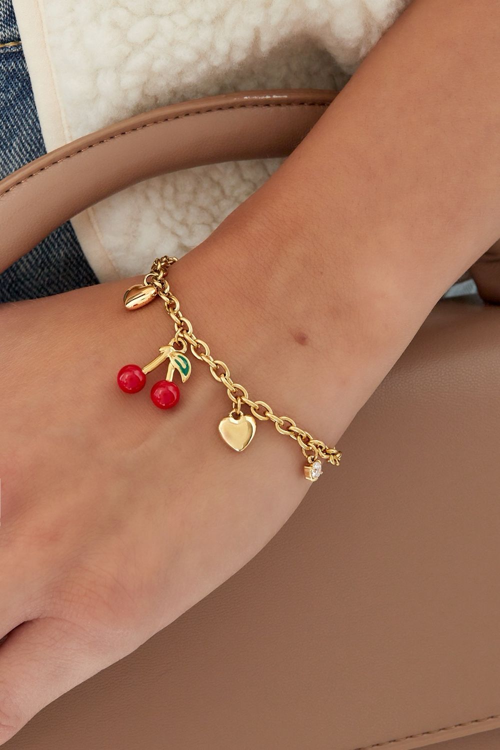 Cherish Charm Bracelet - Stainless Steel Armband- Armband Voor Vrouwen - Armband Met Bedels - Cadeau Voor Valentijn