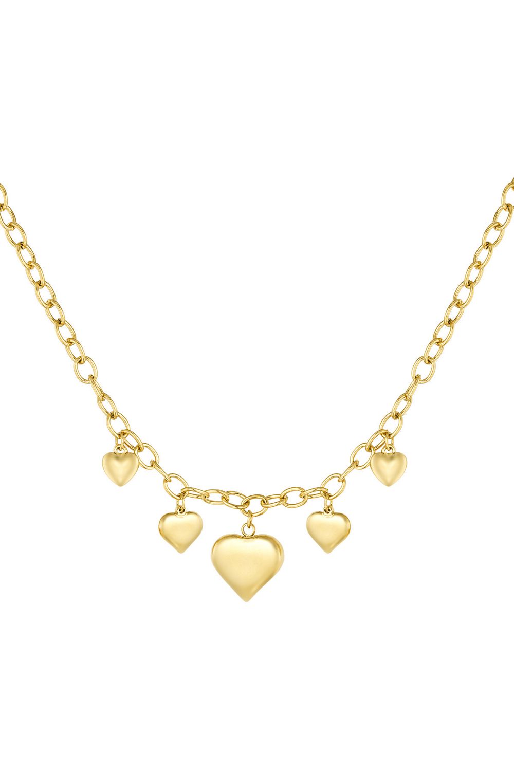 Endless Love Necklace - Ketting Met Hart Bedels - Stainless Steel Ketting - Valentijn Cadeau