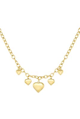 Endless Love Necklace - Ketting Met Hart Bedels - Stainless Steel Ketting - Valentijn Cadeau
